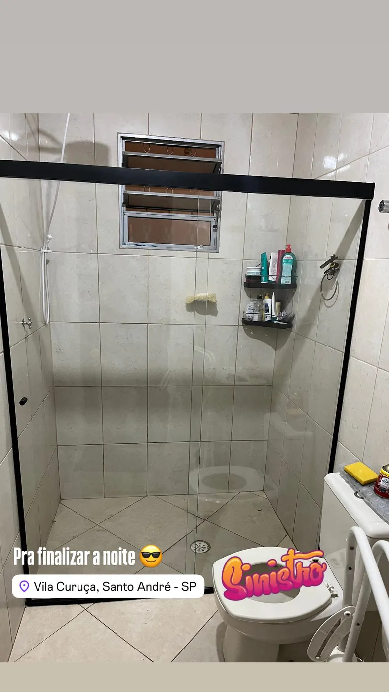 Box de banheiro em vidro temperado — projeto 7 executado pela Lucas Glass em São Paulo
