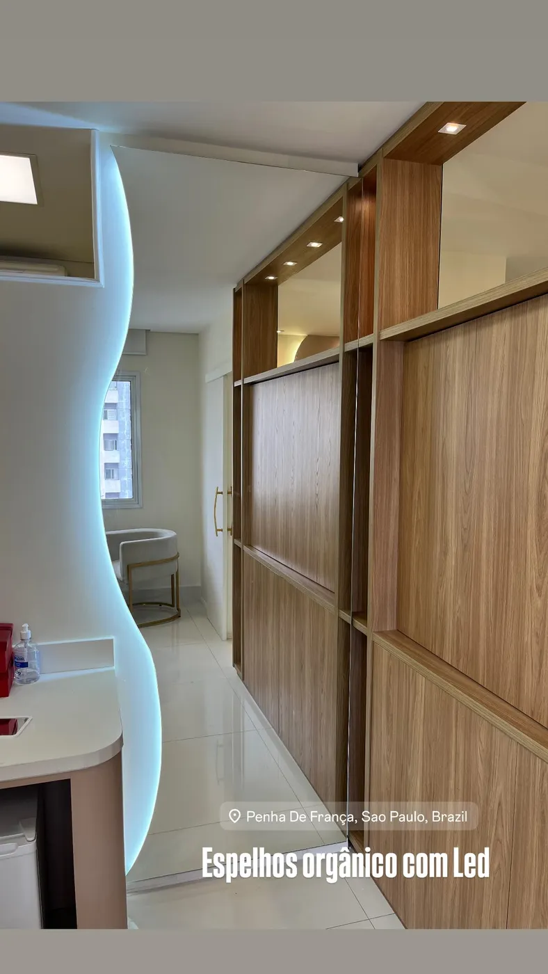 Espelhos sob medida — projeto 13 executado pela Lucas Glass em São Paulo